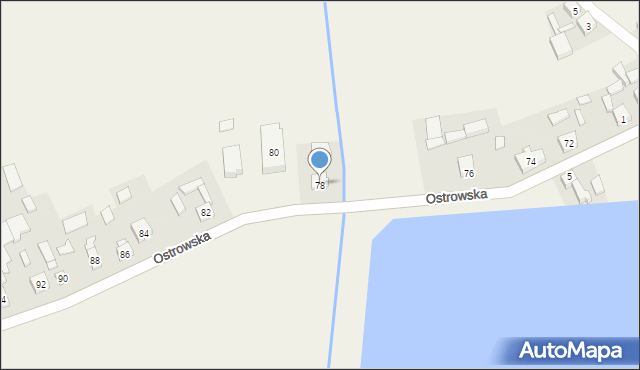 Dębnica, Ostrowska, 78, mapa Dębnica