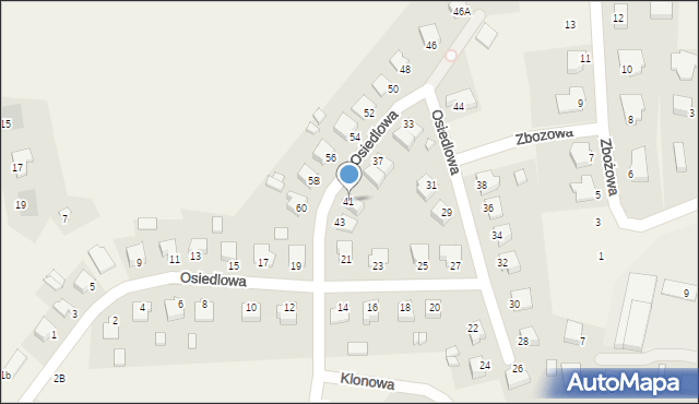 Dobrcz, Osiedlowa, 41, mapa Dobrcz