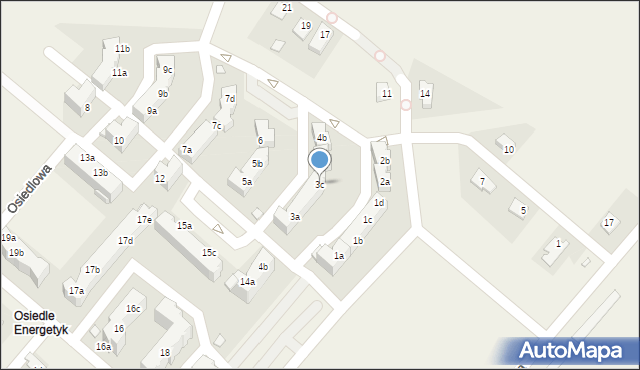 Dobrzeń Wielki, Osiedle Energetyk, 3c, mapa Dobrzeń Wielki