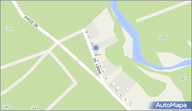 Dobrzyca, Osiedle Leśne, 10, mapa Dobrzyca