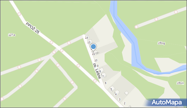 Dobrzyca, Osiedle Leśne, 11, mapa Dobrzyca