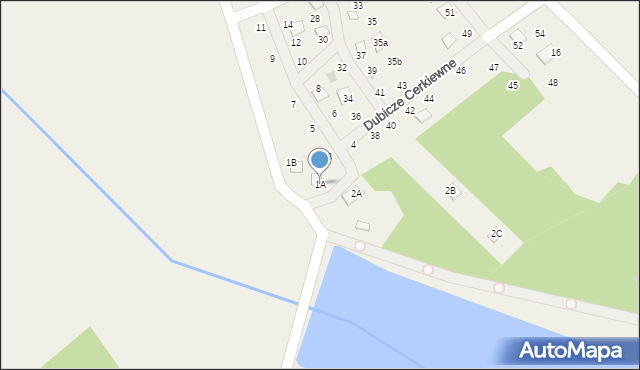 Dubicze Cerkiewne, Osiedle Bachmaty, 1A, mapa Dubicze Cerkiewne