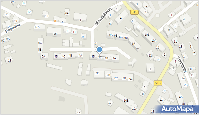 Dzierzgoń, Osiedle Krasickiego Ignacego, 3C, mapa Dzierzgoń
