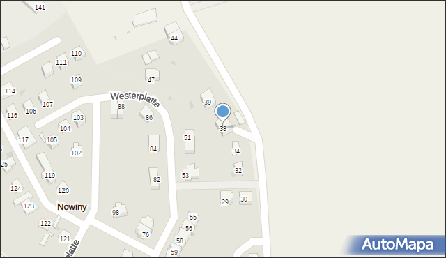 Dzierzgoń, Osiedle Westerplatte, 38, mapa Dzierzgoń