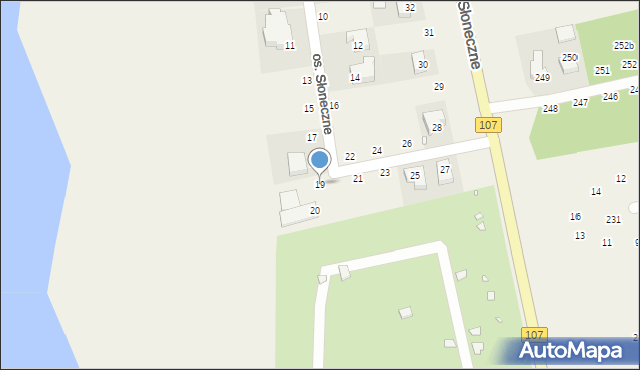 Dziwnówek, Osiedle Słoneczne, 19, mapa Dziwnówek