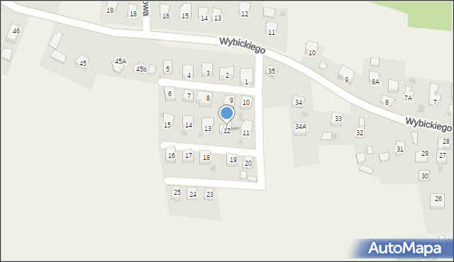 Frysztak, Osiedle Jana Pawła II, 12, mapa Frysztak