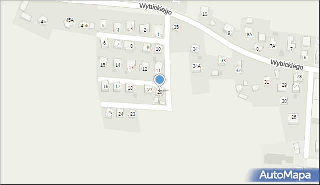 Frysztak, Osiedle Jana Pawła II, 20, mapa Frysztak