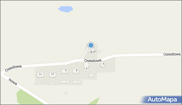 Gardeja, Osiedlowa, 6, mapa Gardeja