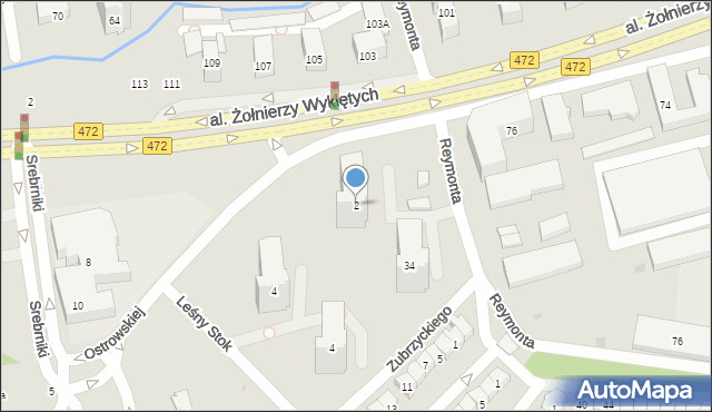 Gdańsk, Ostrowskiej Róży, 2, mapa Gdańska