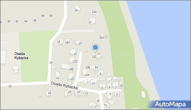 Gdynia, Osada Rybacka, 10D, mapa Gdyni