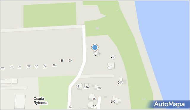 Gdynia, Osada Rybacka, 24, mapa Gdyni