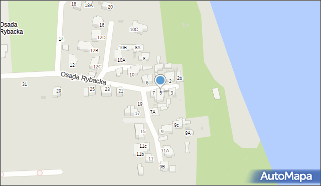 Gdynia, Osada Rybacka, 5, mapa Gdyni
