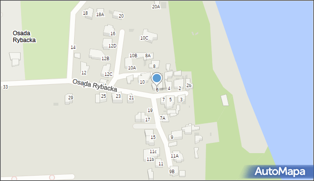 Gdynia, Osada Rybacka, 6, mapa Gdyni