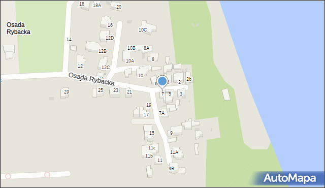 Gdynia, Osada Rybacka, 7, mapa Gdyni