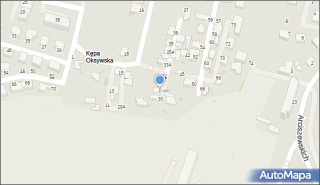 Gdynia, Osiedle Kępa Oksywska, 31, mapa Gdyni
