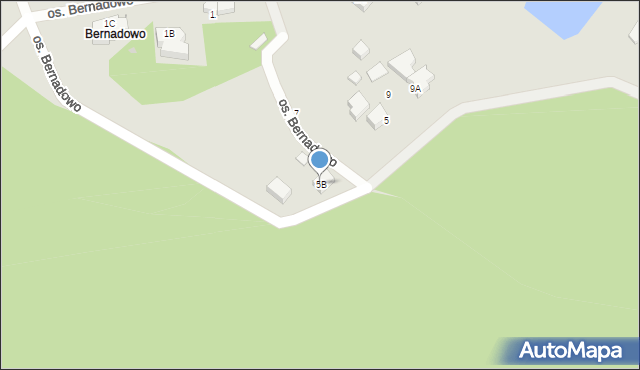 Gdynia, Osiedle Bernadowo, 5B, mapa Gdyni