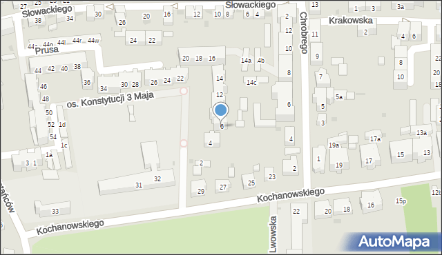 Głubczyce, Osiedle Konstytucji 3 Maja, 6, mapa Głubczyce