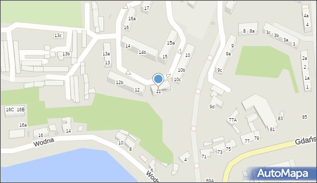 Gniezno, Osiedle Króla Władysława Łokietka, 11, mapa Gniezna