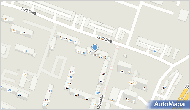 Gniezno, Osiedle Piastowskie, 3b, mapa Gniezna