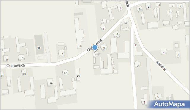 Godziesze Małe, Ostrowska, 8, mapa Godziesze Małe