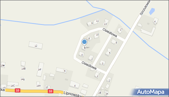 Gójsk, Osiedlowa, 6, mapa Gójsk