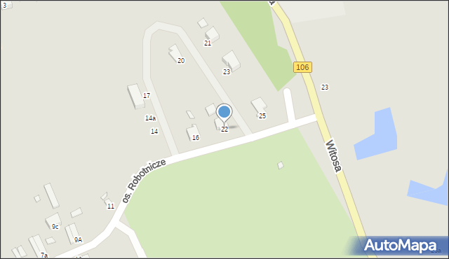 Golczewo, Osiedle Robotnicze, 22, mapa Golczewo