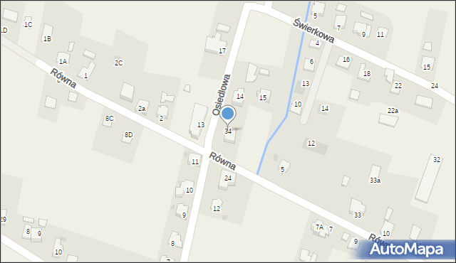 Goleszów, Osiedlowa, 34, mapa Goleszów