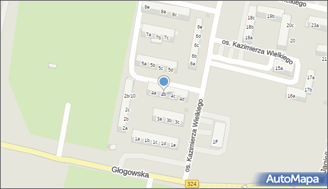 Góra, Osiedle Kazimierza Wielkiego, 4b, mapa Góra