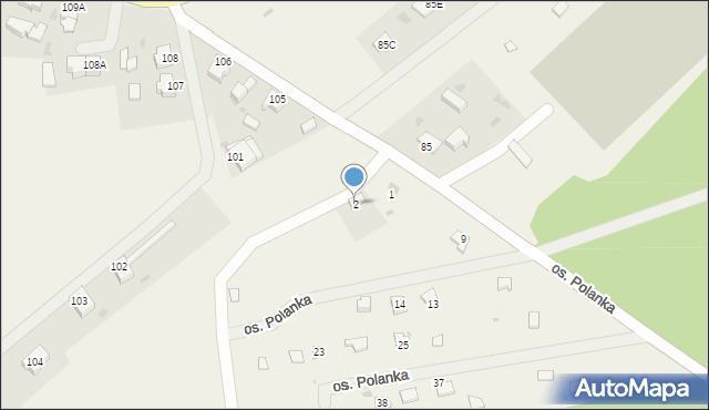 Gościm, Osiedle Polanka, 2, mapa Gościm