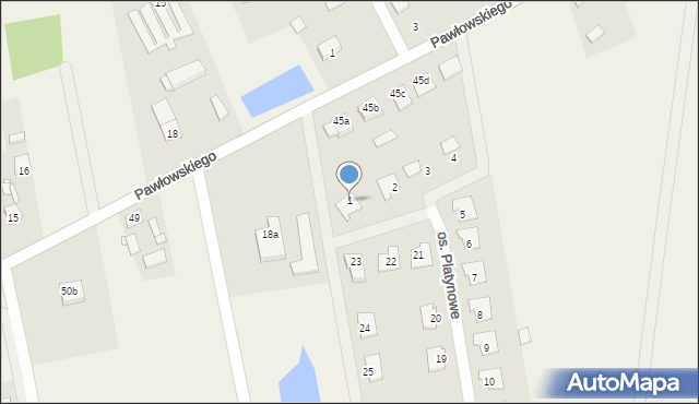 Goślinowo, Osiedle Platynowe, 1, mapa Goślinowo