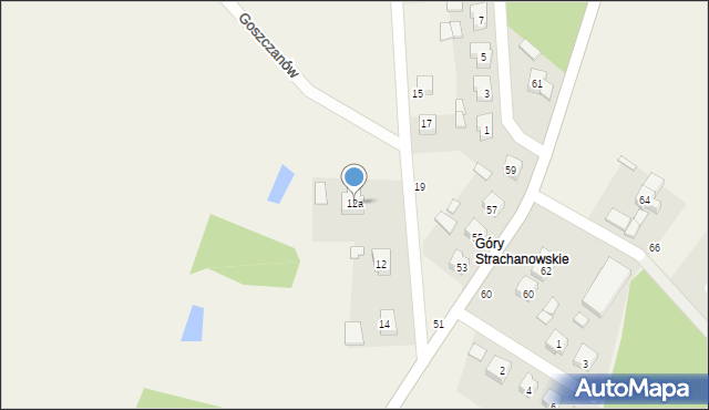 Goszczanów, Osiedlowa, 12a, mapa Goszczanów