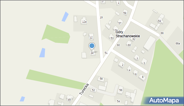 Goszczanów, Osiedlowa, 14, mapa Goszczanów