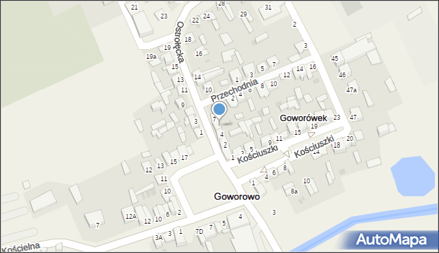 Goworowo, Ostrołęcka, 6, mapa Goworowo