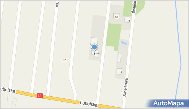 Gózd, Osiedle Karszówka, 8, mapa Gózd