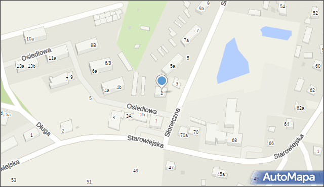 Grabowo Kościerskie, Osiedlowa, 2, mapa Grabowo Kościerskie