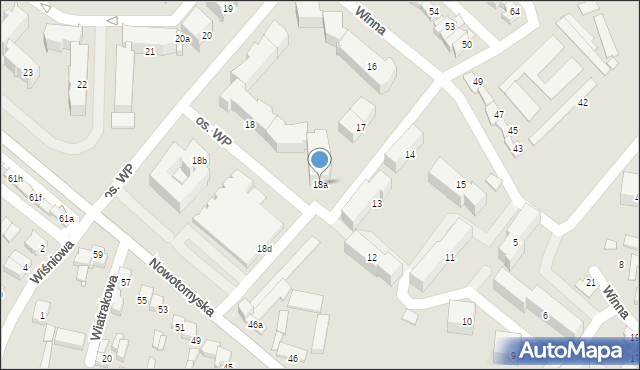 Grodzisk Wielkopolski, Osiedle Wojska Polskiego, 18a, mapa Grodzisk Wielkopolski