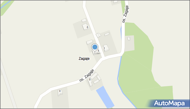 Gromadzice, Osiedle Zagaje, 7, mapa Gromadzice