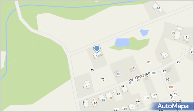 Gronówko, Osiedle Gronowe, 73, mapa Gronówko
