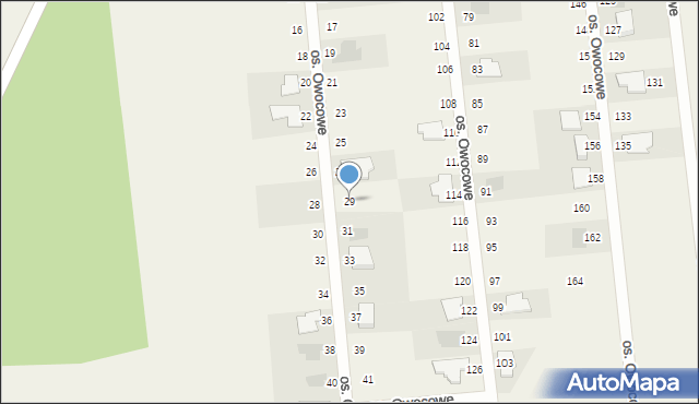 Gronówko, Osiedle Owocowe, 29, mapa Gronówko