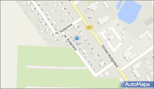 Inowrocław, Osiedle Bydgoskie, 18, mapa Inowrocławia