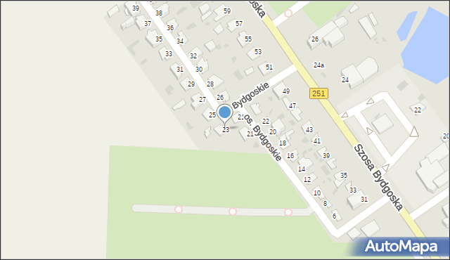 Inowrocław, Osiedle Bydgoskie, 23, mapa Inowrocławia