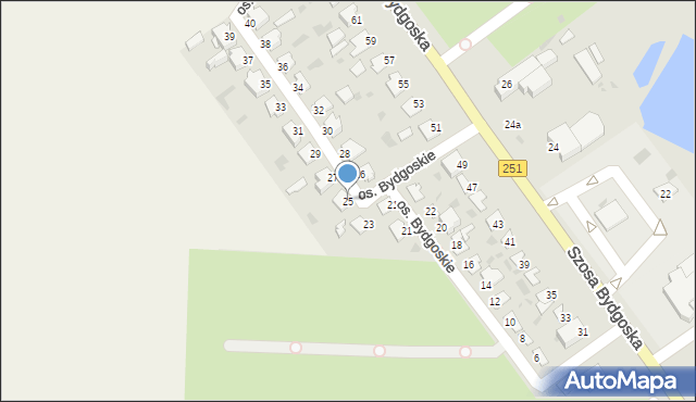 Inowrocław, Osiedle Bydgoskie, 25, mapa Inowrocławia