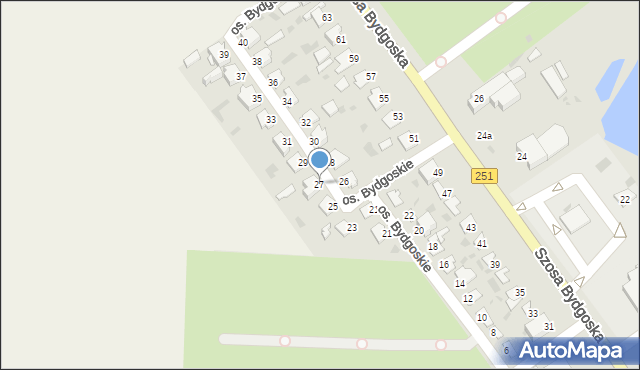 Inowrocław, Osiedle Bydgoskie, 27, mapa Inowrocławia