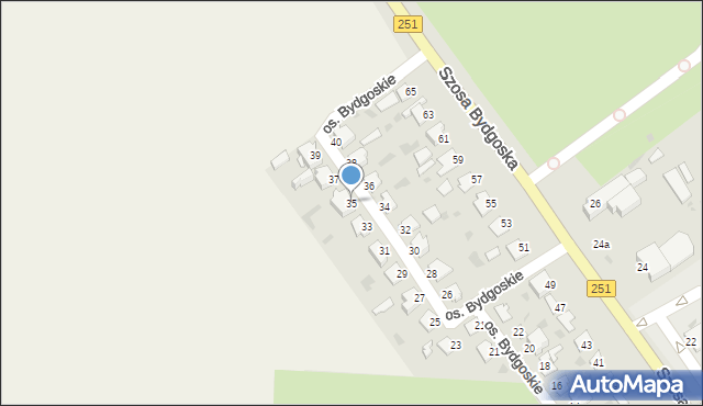 Inowrocław, Osiedle Bydgoskie, 35, mapa Inowrocławia