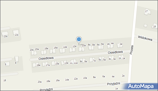 Janczewo, Osiedlowa, 10b, mapa Janczewo