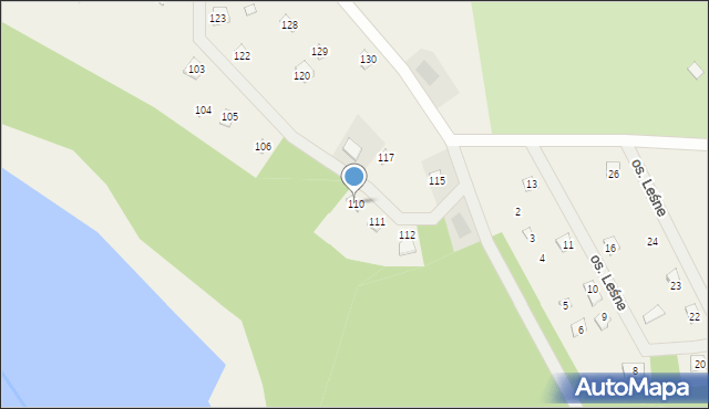 Jankowo Dolne, Osiedle Wczasowe, 110, mapa Jankowo Dolne
