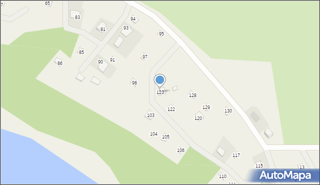 Jankowo Dolne, Osiedle Wczasowe, 123, mapa Jankowo Dolne