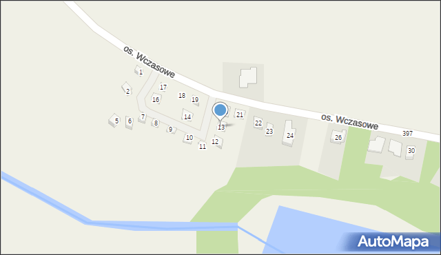 Jankowo Dolne, Osiedle Wczasowe, 13, mapa Jankowo Dolne