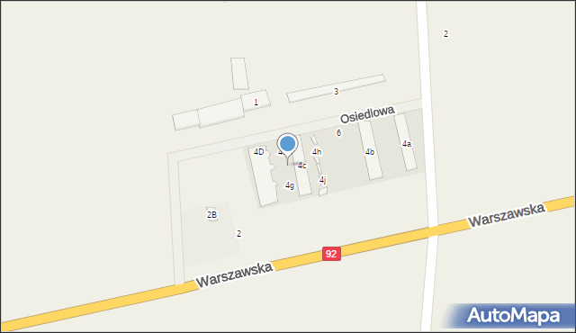 Janów, Osiedlowa, 4f, mapa Janów