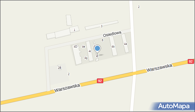 Janów, Osiedlowa, 4j, mapa Janów